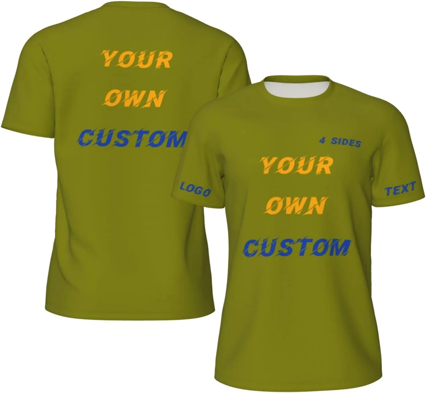 

Футболка Custom с принтом на 4 сторонах