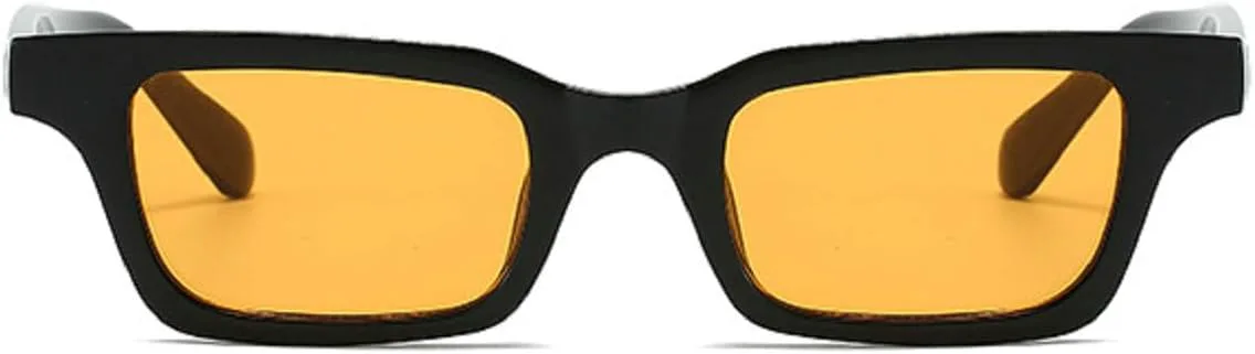 

Модные солнцезащитные очки для женщин и мужчин, очки «кошачий глаз», винтажные солнцезащитные очки-щитки, мужские панк-солнцезащитные очки 98106 Melrose, Black Yellow