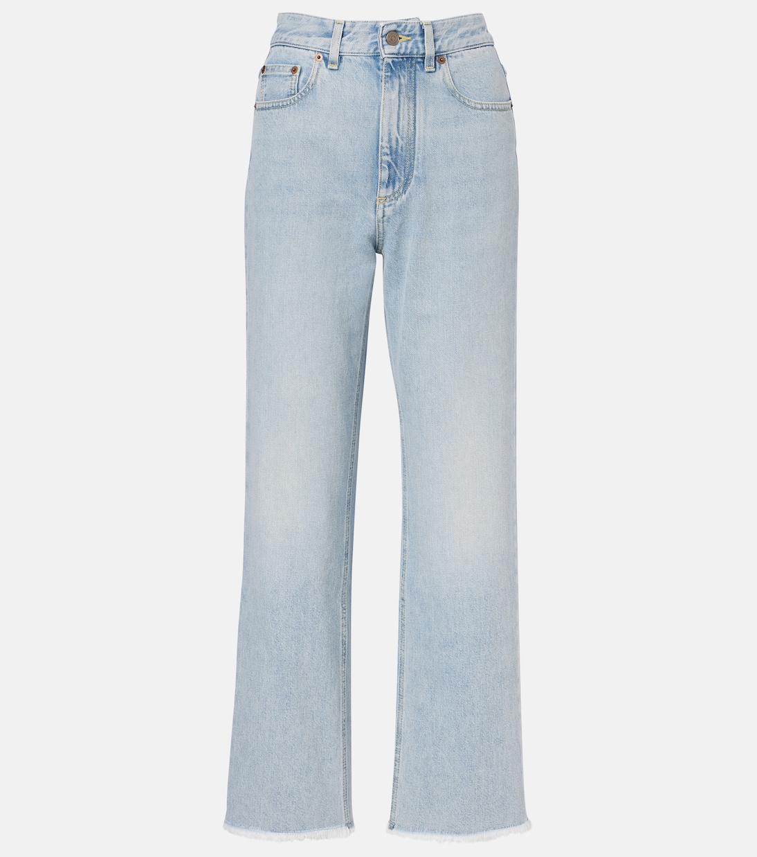 

Джинсы с расклешенными штанинами средней посадки Valentino, Denim Blu Lav Chiaro