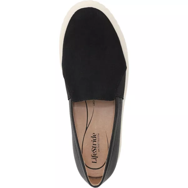 Женские лоферы Grandeur из микро-замши Lifestride, цвет black microsuede — фото 4