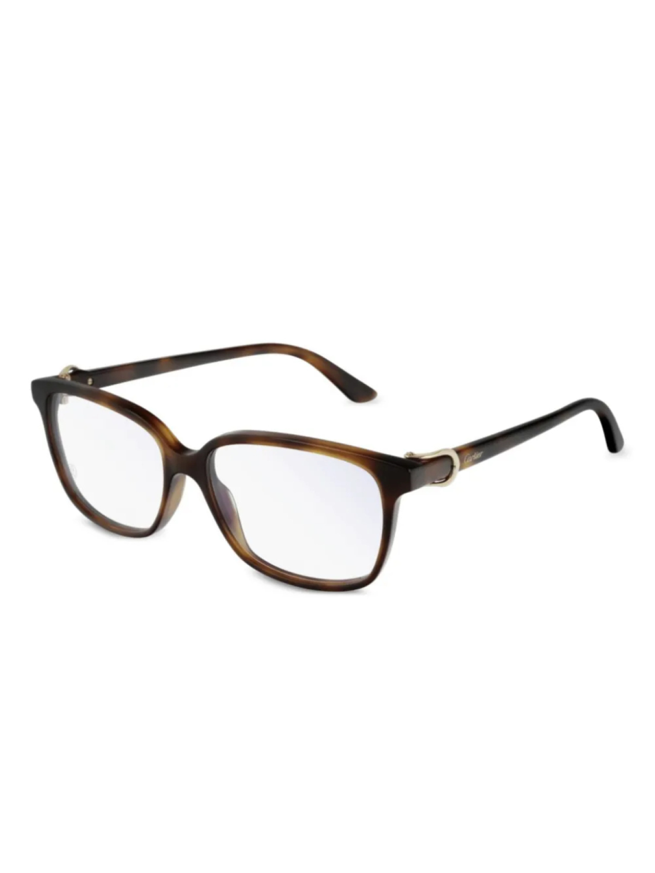 

Очки в квадратной оправе Cartier Eyewear, коричневый