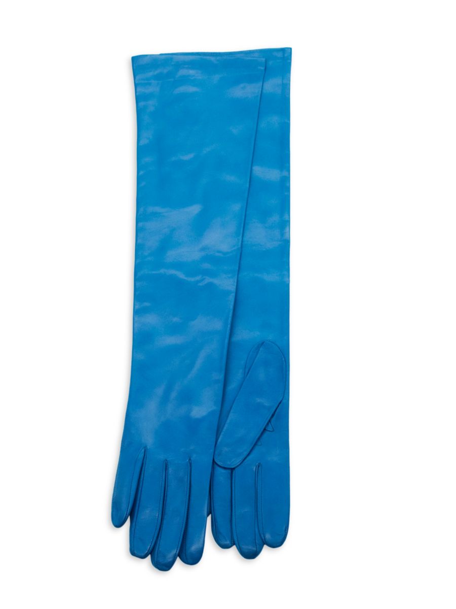 

Кожаные вечерние перчатки Portolano, цвет Lustrus Blue