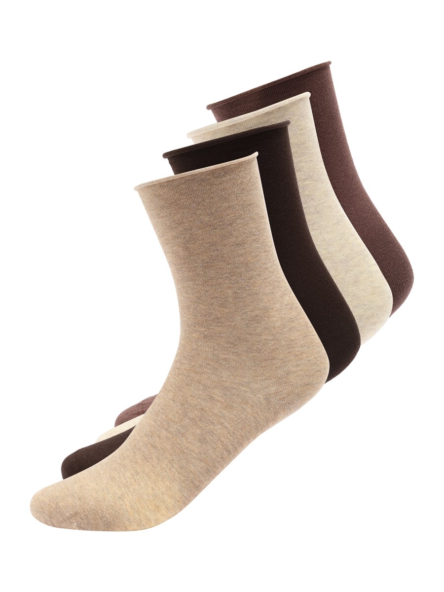 

Носки Lindex, цвет Cream/mottled beige/Chocolate/Dark brown