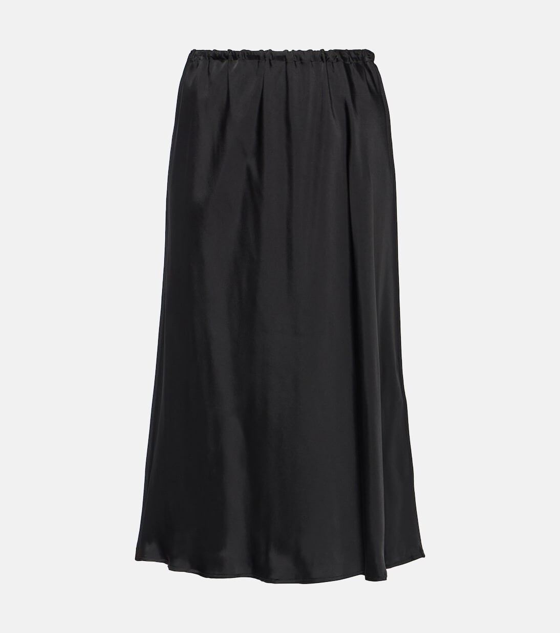 

Атласная юбка миди Jil Sander, черный