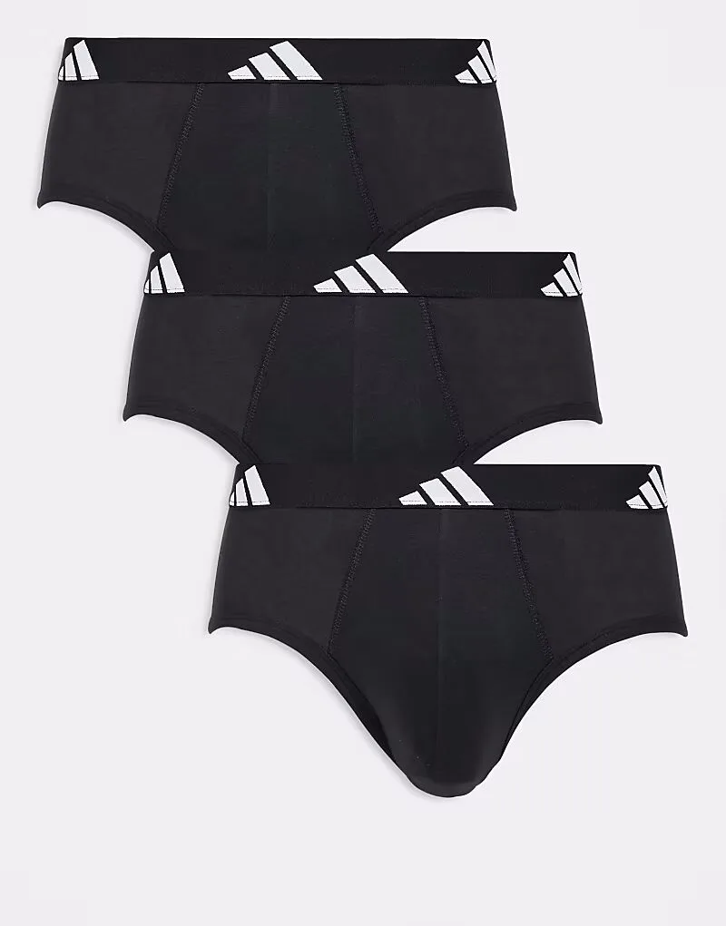 Комплект из 3 трусов Adidas Active Flex черного цвета