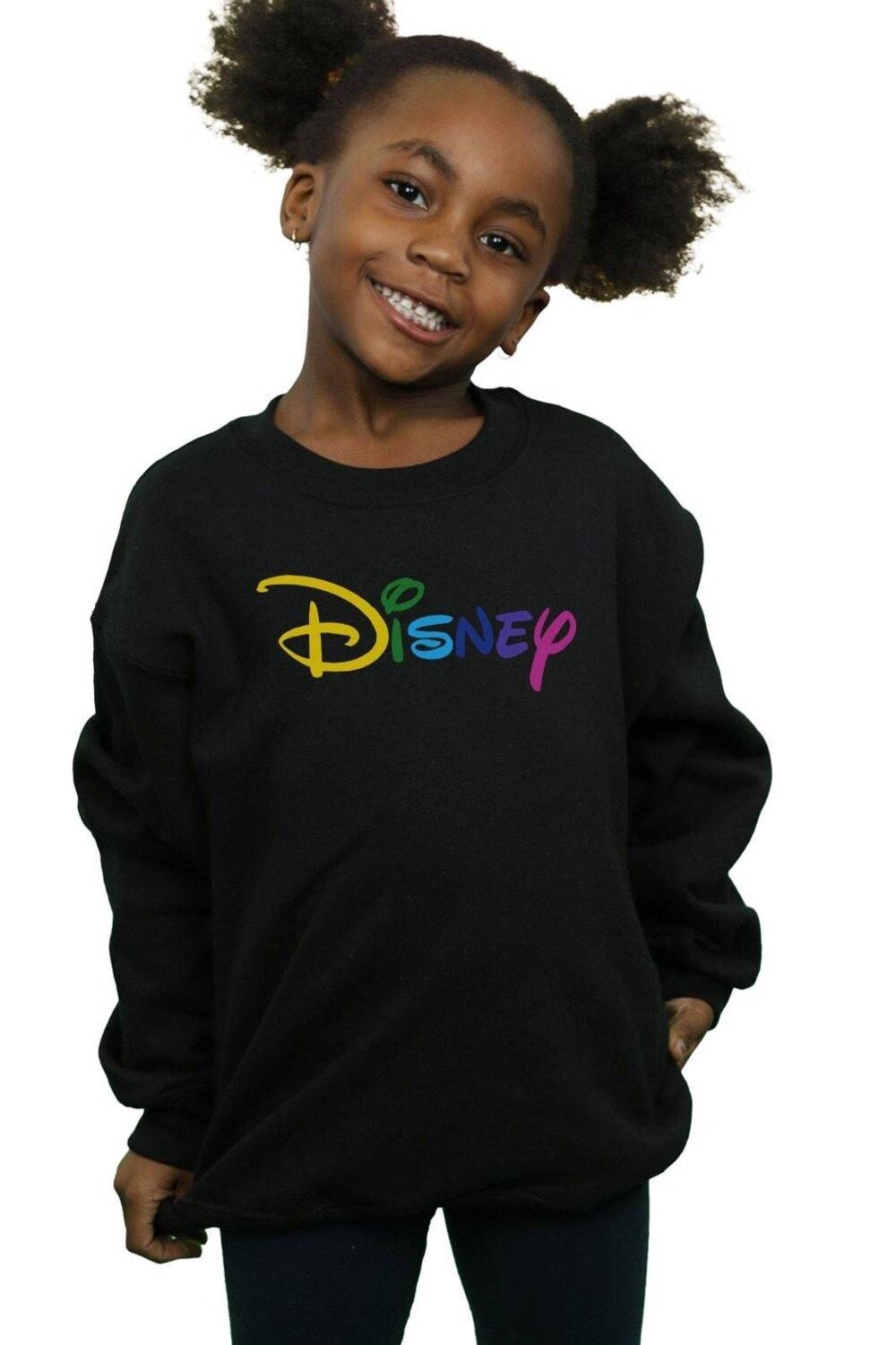 

Толстовка с цветным логотипом Disney, черный