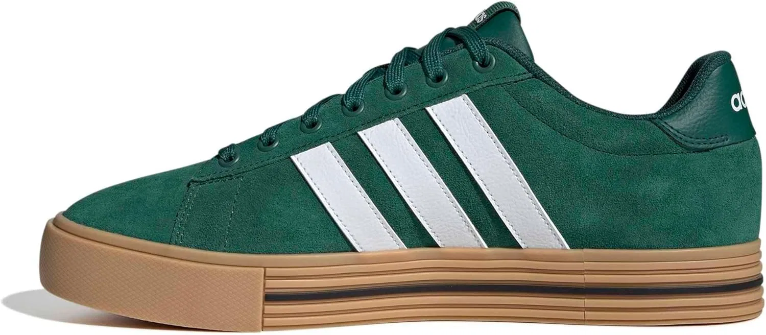 Кроссовки Adidas Unisex Daily 4.0, не для футбола, низкие, Collegiate Green Cloud White