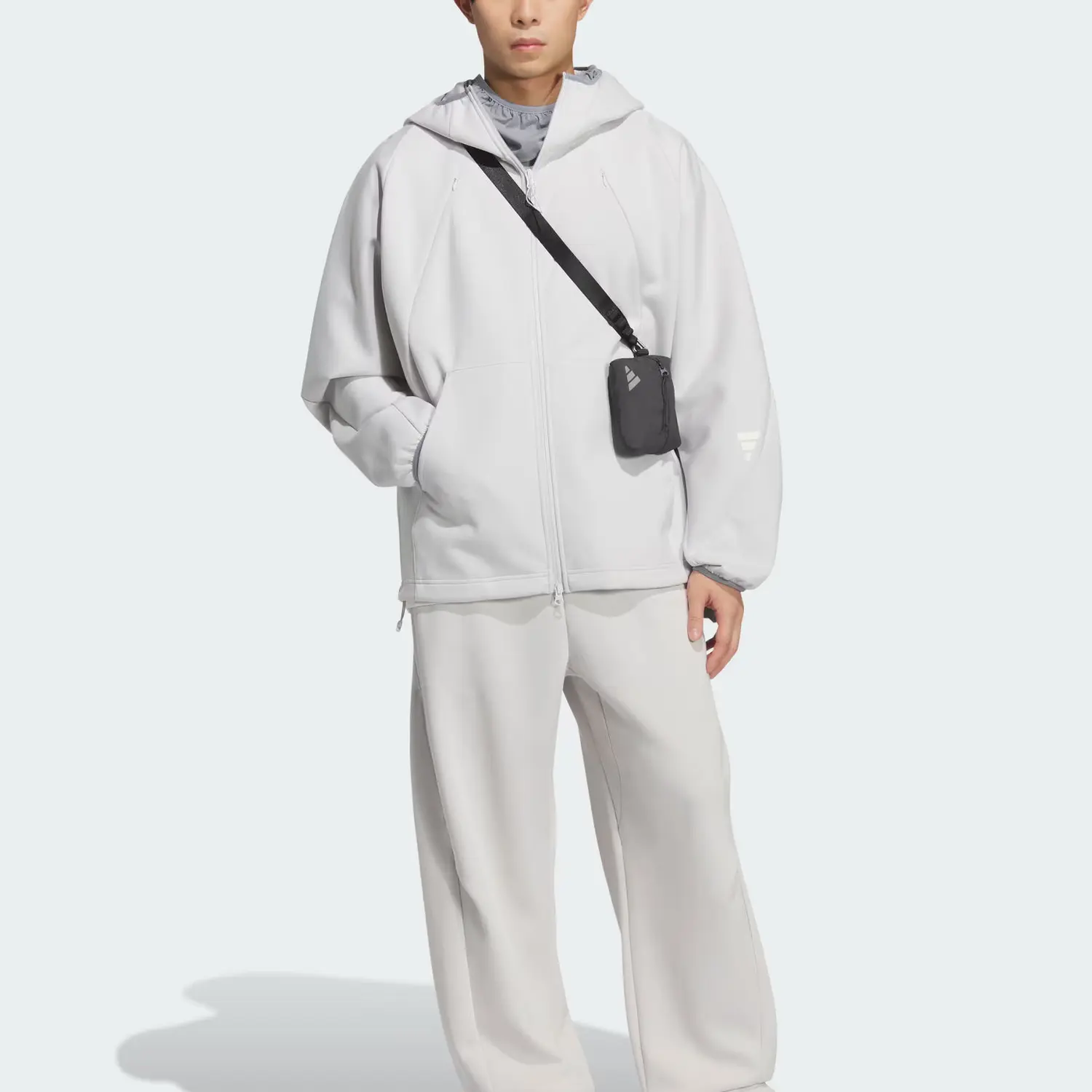 Футболка FOS FW25 FUTURE STYLE свитшот куртка мужская Adidas, светло-серый — фото 3