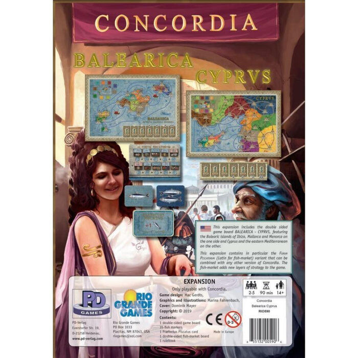 

Настольная игра Rio Grande Games Concordia: Balearica and Cyprus Expansion