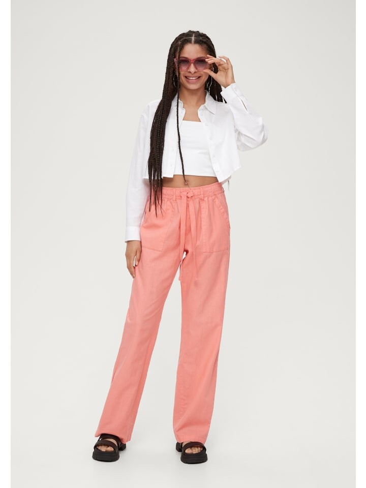 

Тканевые брюки QS, розовый