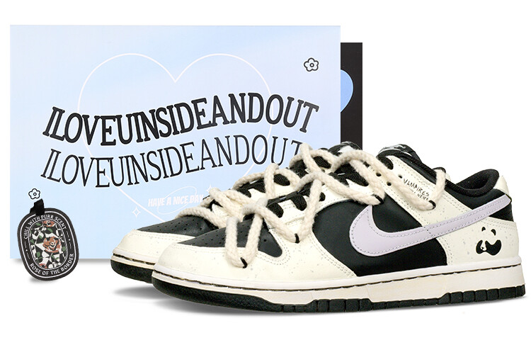 Кроссовки Nike Dunk Skateboard Shoes Women's Low-Top Black Yellow