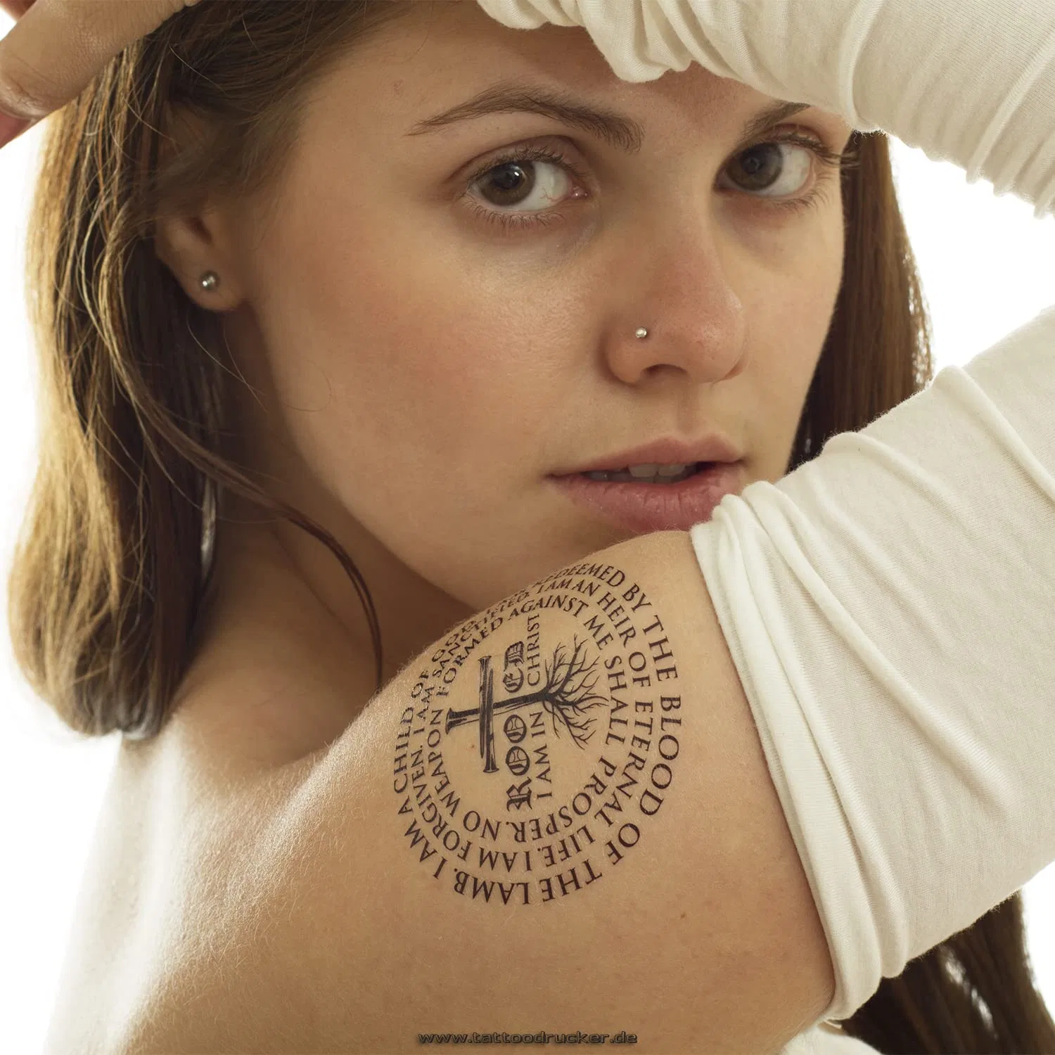 Набор временных татуировок «I Am In Christ» (5 шт.) Tattoodrucker — фото 4