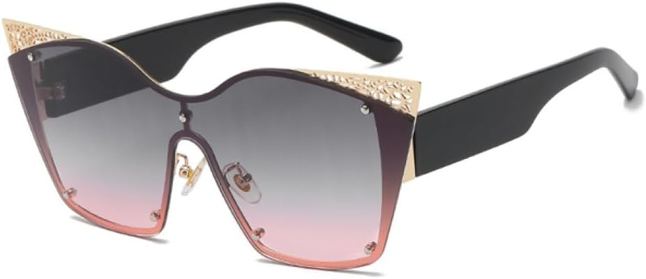 

Солнцезащитные очки большого размера 2027 года для женщин, модные градиентные очки с полой конструкцией, винтажные женские очки, женские солнцезащитные очки MTZJH, Grey Pink