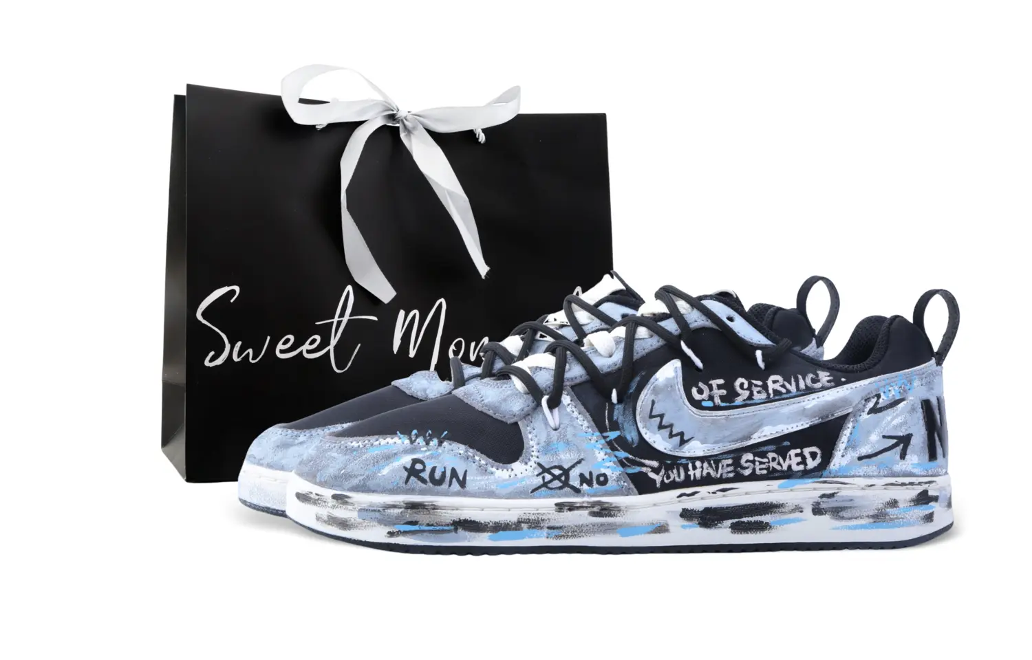 

Nike Кроссовки для скейтбординга Court Borough Drippy Gray Zone Abrasion Resistant низкие мужские Gray Black