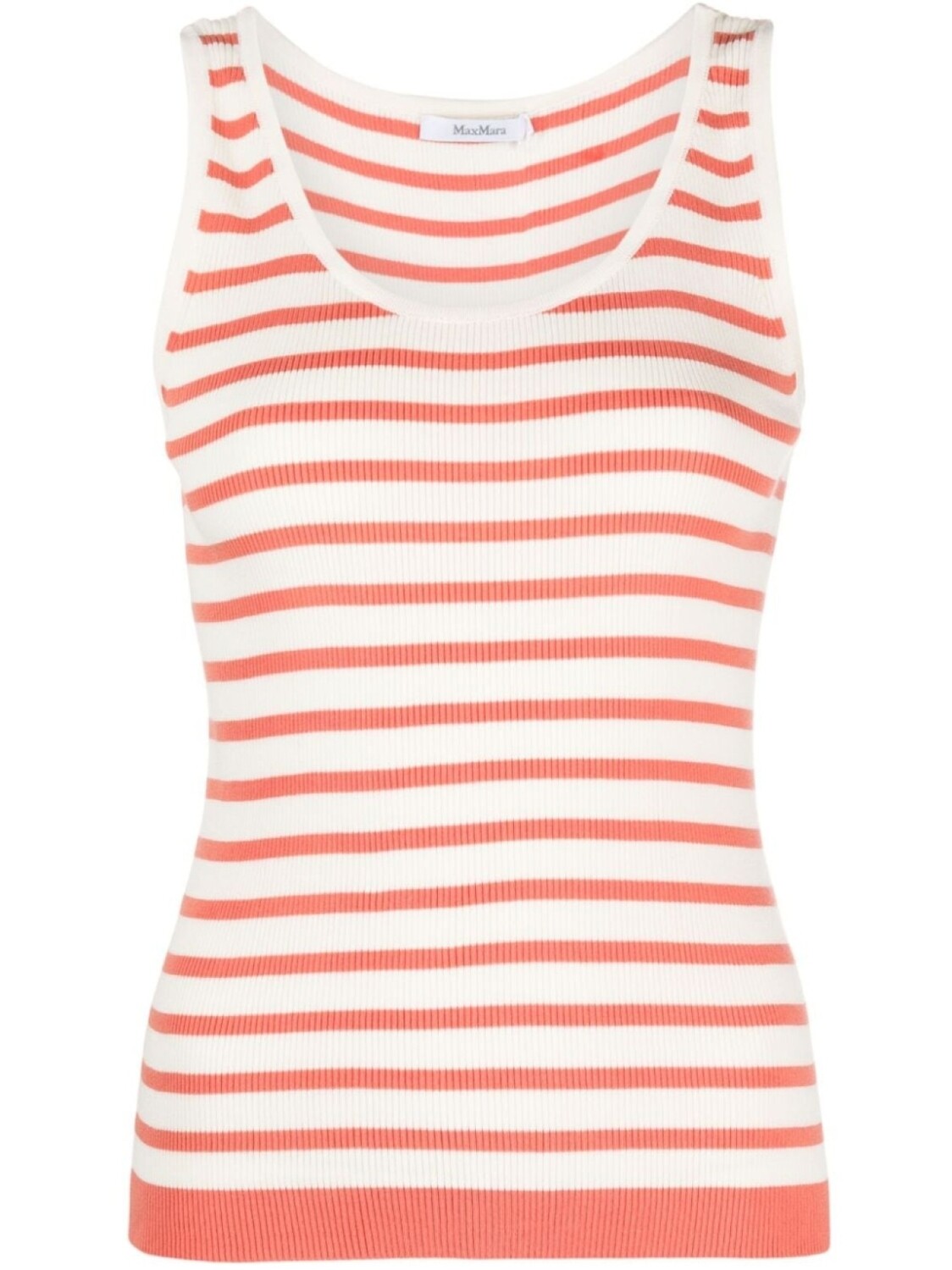 

Max Mara трикотажный топ в полоску, белый