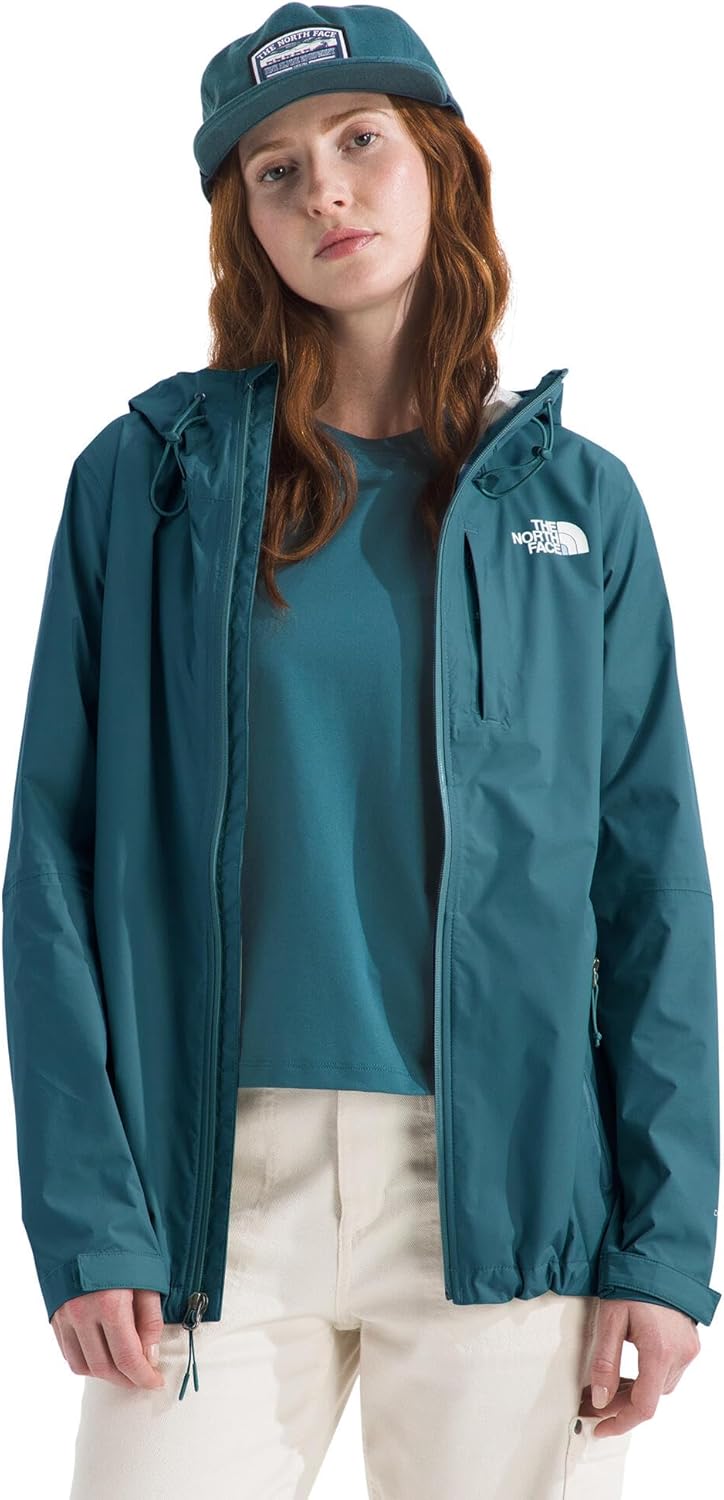 

THE NORTH FACE Женская куртка-дождевик Alta Vista с трехсекционным капюшоном и регулируемой шнуровкой, водонепроницаемый, дышащий, Space