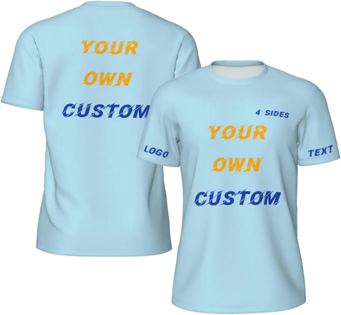 

Футболка Custom с принтом на 4 сторонах