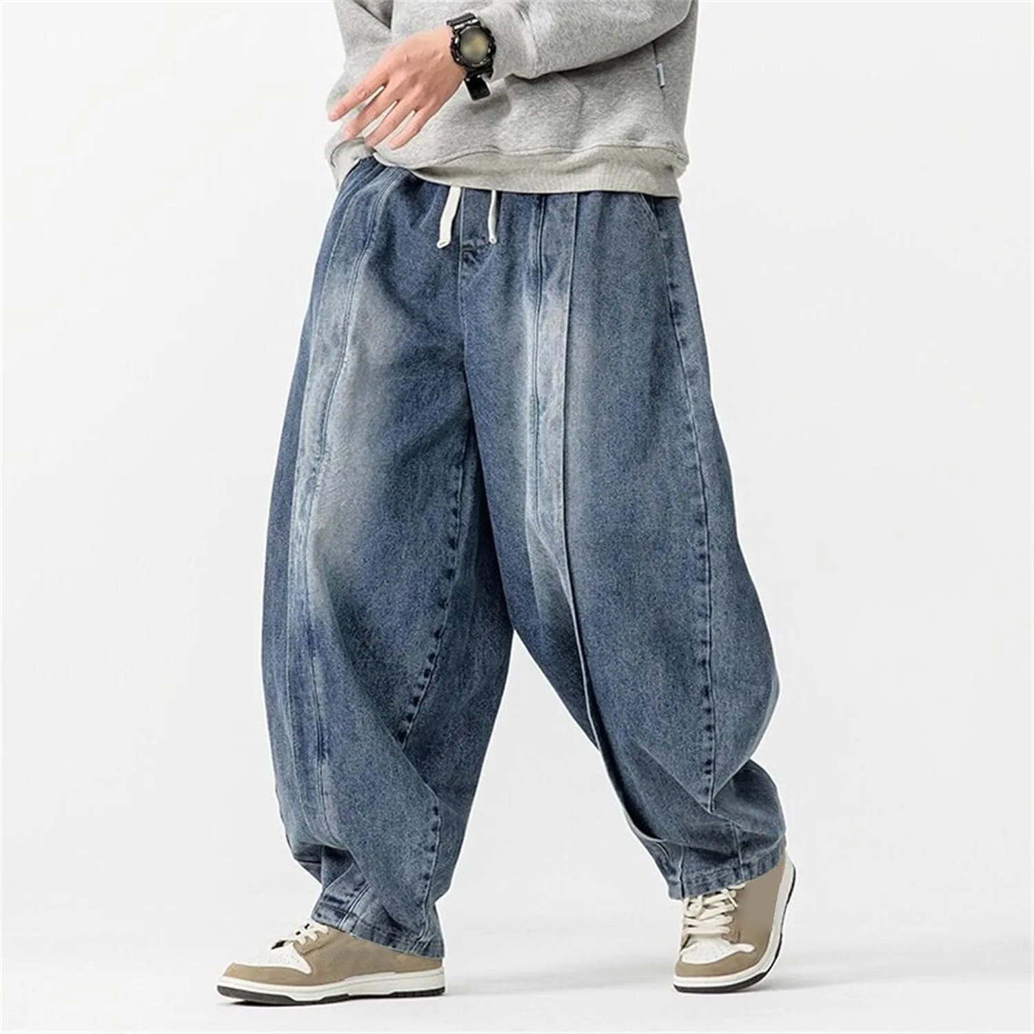 Джинсы мешковатые, Hip Hop, Dark Blue — фото 4