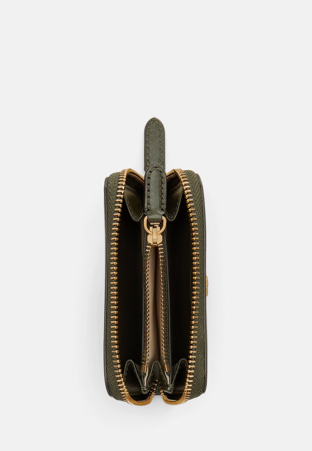 

Кошелек LEATHER CONTINENTAL WALLET Lauren Ralph Lauren, оливковый