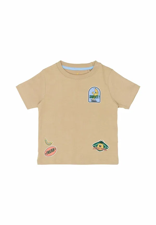 Футболка Ttadeo tee print t-shirt The New Siblings, цвет хаки — фото 2