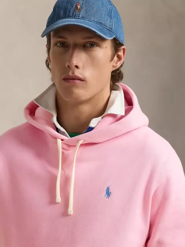 Толстовка из хлопкового флиса, цвет карамельно-розовый Ralph Lauren — фото 3