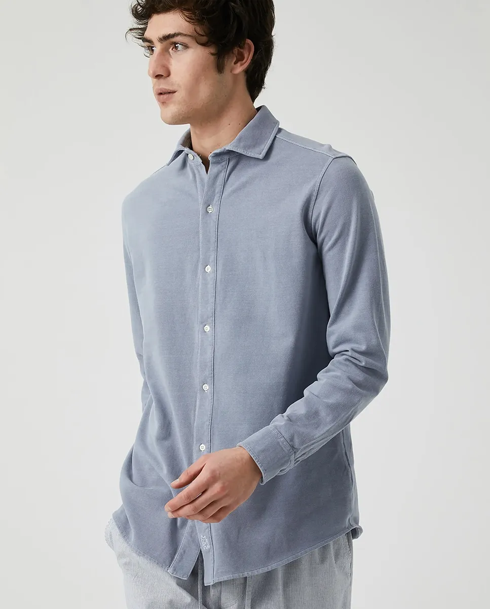 

Мужская рубашка из пике Kiff-Kiff, светло-голубой