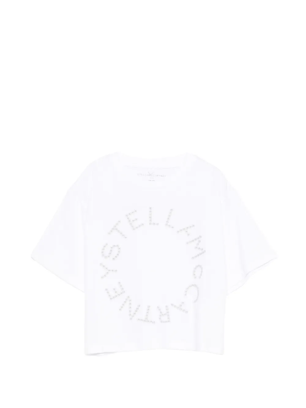 Футболка с заклепками Stella Mccartney Kids, белый
