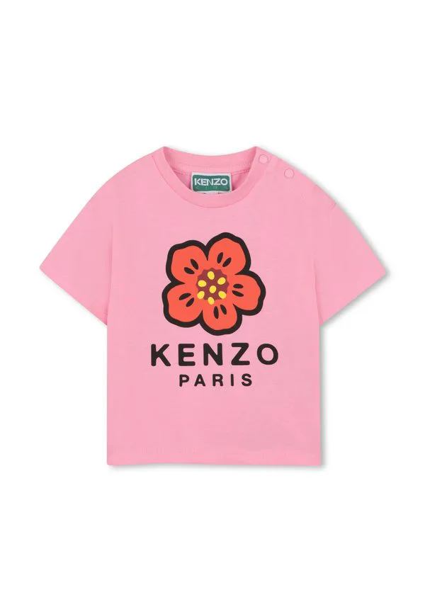 Футболка с принтом «корота» Kenzo Kids, Deep Pink