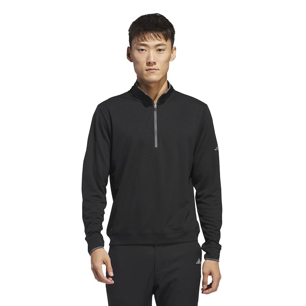 

Мужская легкая футболка для гольфа adidas с молнией до половины Adidas, черный