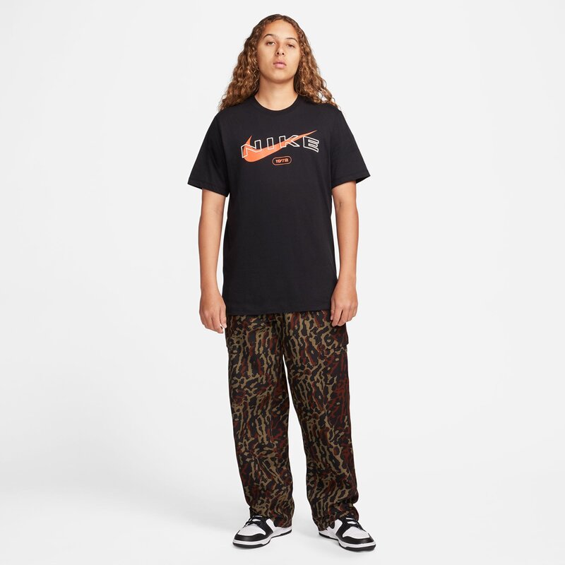 Shirt m nsw tee club ssnl hbr Nike, черный — фото 3