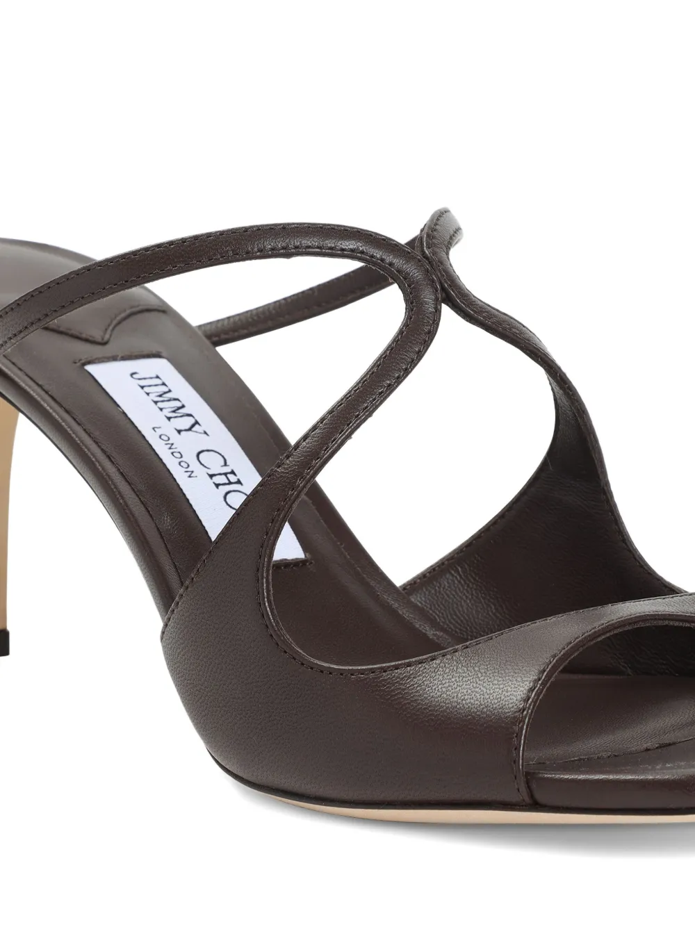 Босоножки Anise 75 JIMMY CHOO, коричневый — фото 3