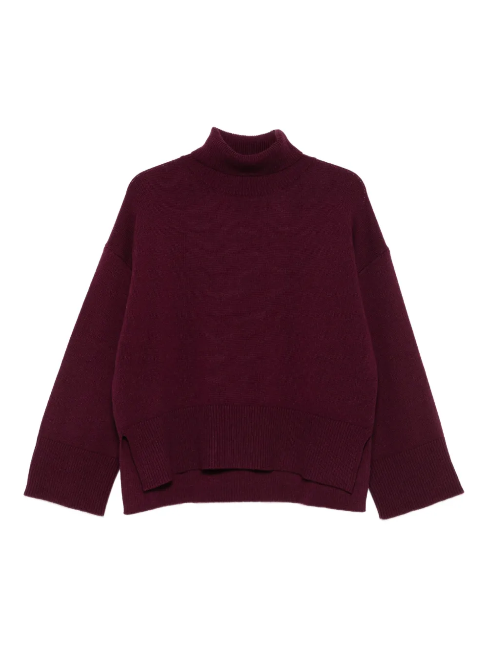 

Свитер с высоким воротником и разрезами Purotatto, красный