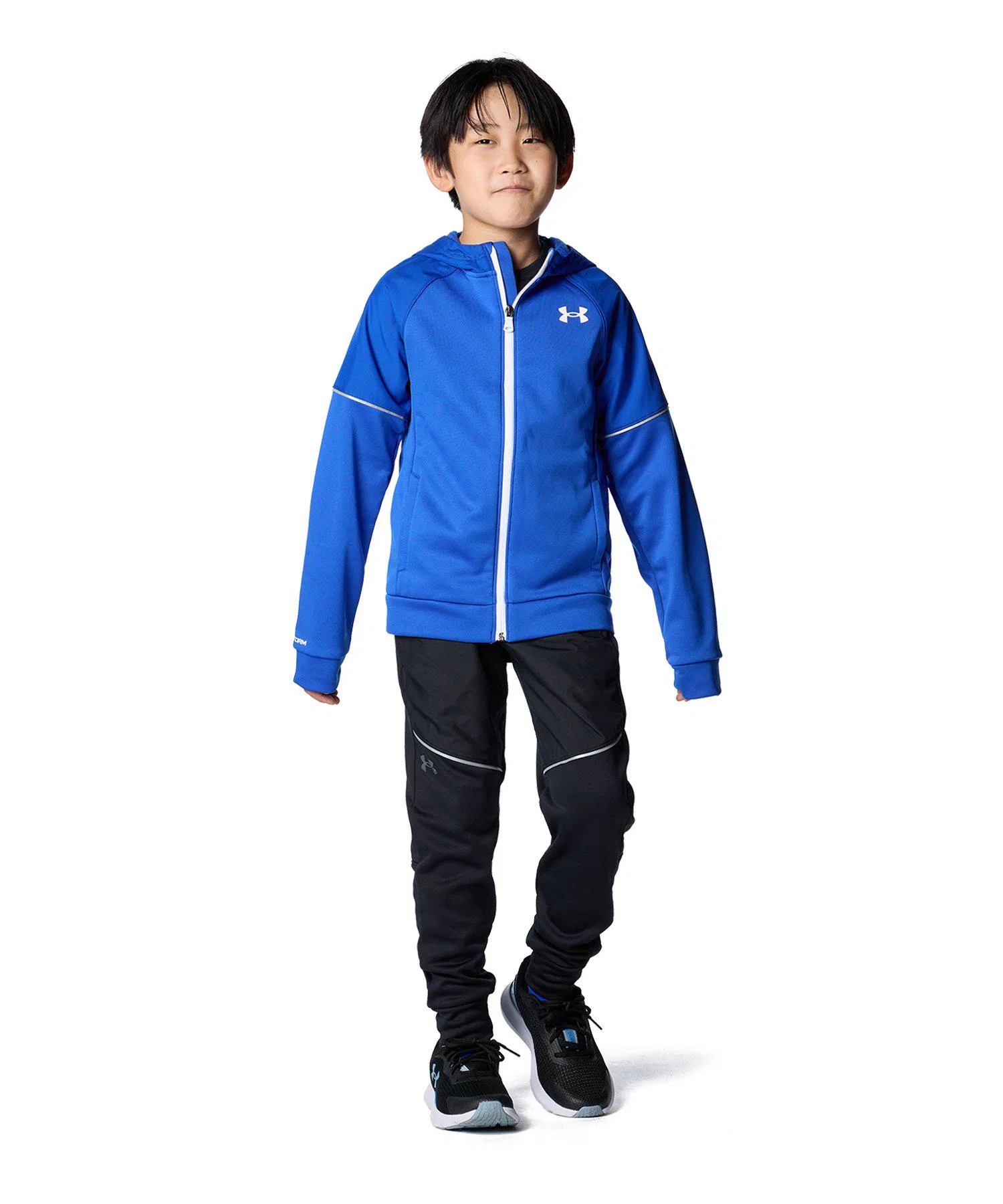Толстовка на молнии UA Armour Fleece Storm (для тренировок/детская) — фото 3