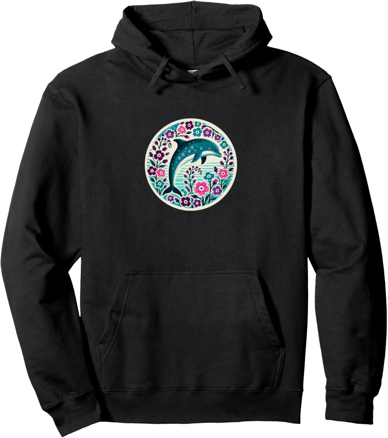 

Милая иллюстрация дельфина, худи с изображением дельфина Dolphins Love Snugg, черный