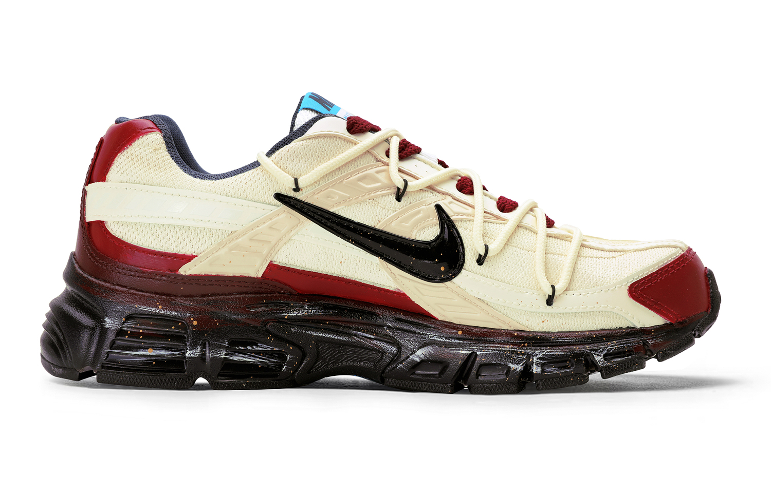 Nike Initiator Slip Resistant Abrasion Resistant низкие кроссовки для города и бега мужские beige red — фото 4