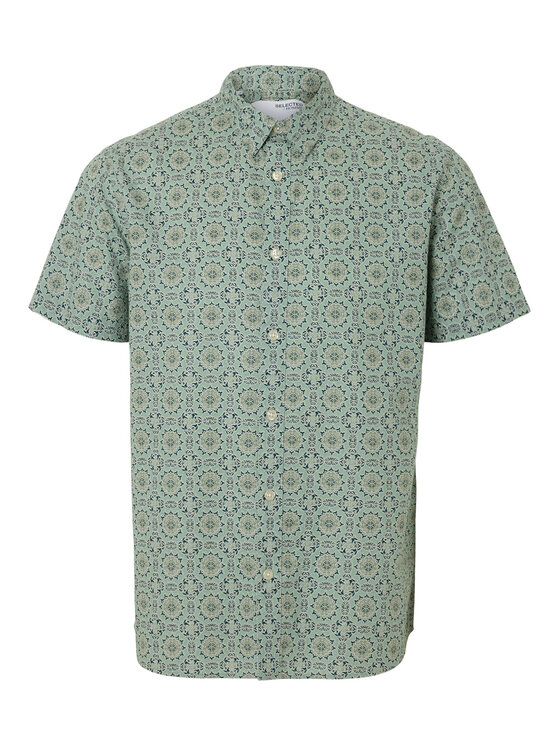

Рубашка обычного кроя New Linen 16079053 Selected Homme, зеленый