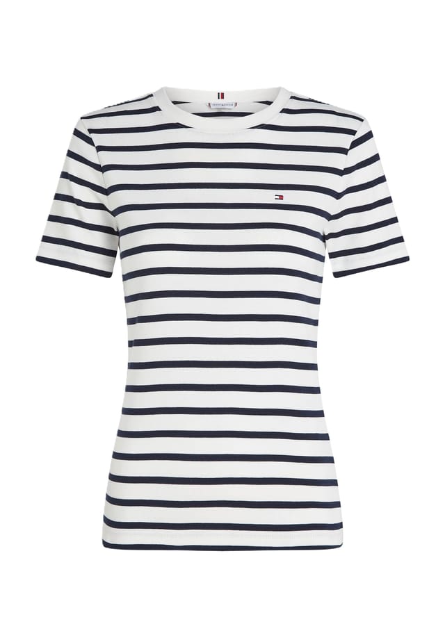

Футболка с вышитым логотипом хлопок Tommy Hilfiger, синий