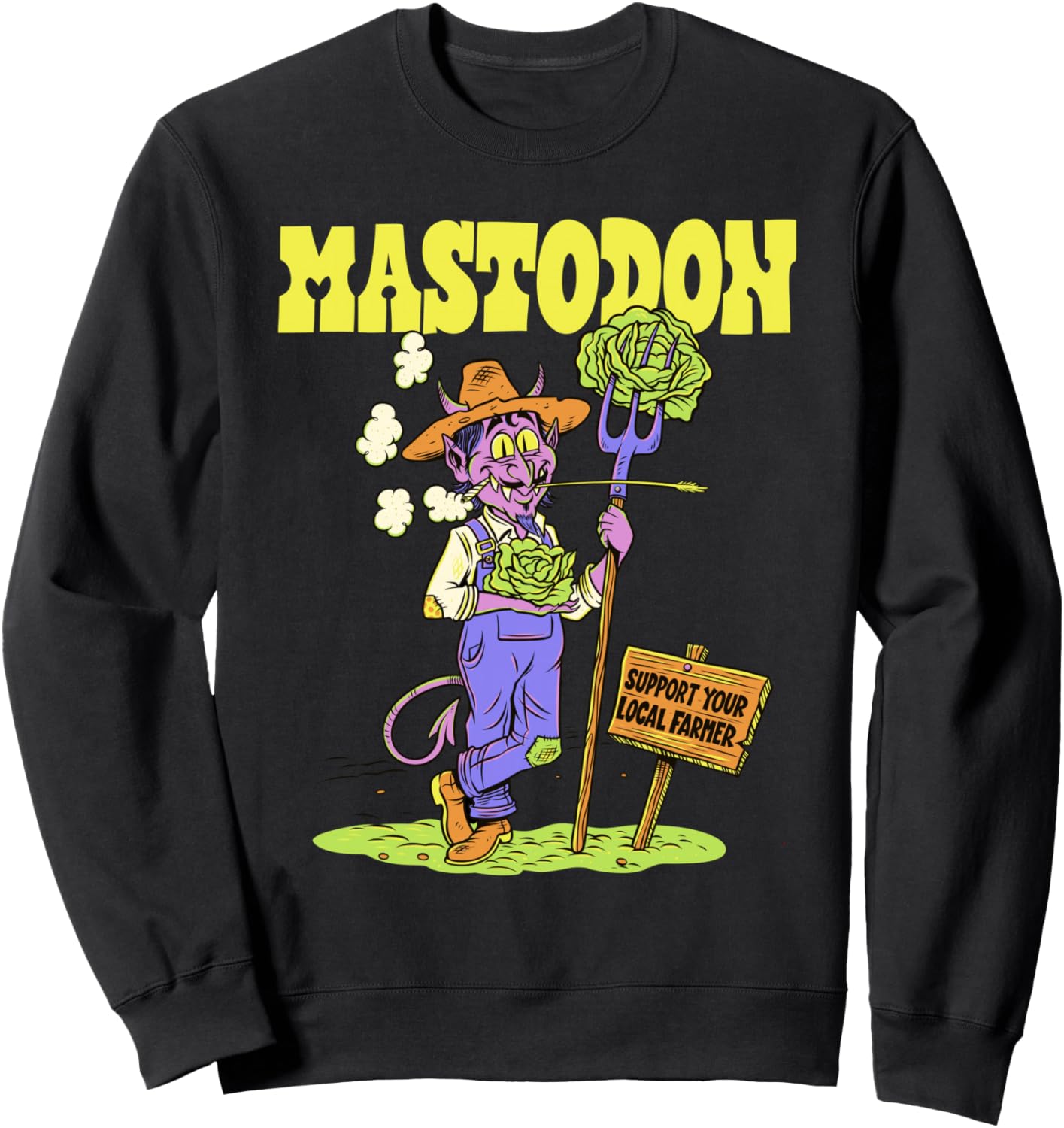 

Mastodon - Толстовка с изображением дьявольского салата