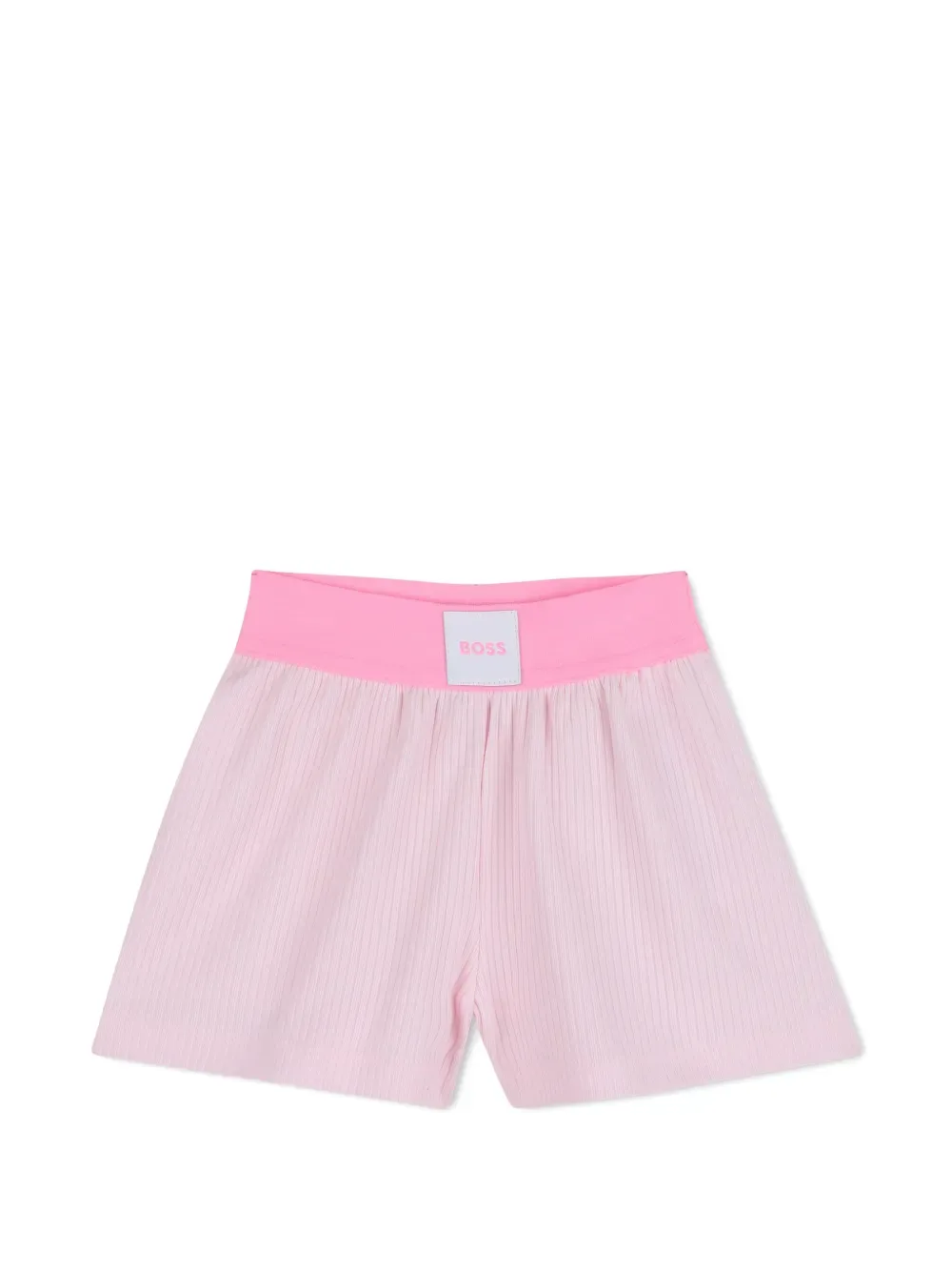 Комплект из топа и шортов BOSS Kidswear, розовый — фото 4