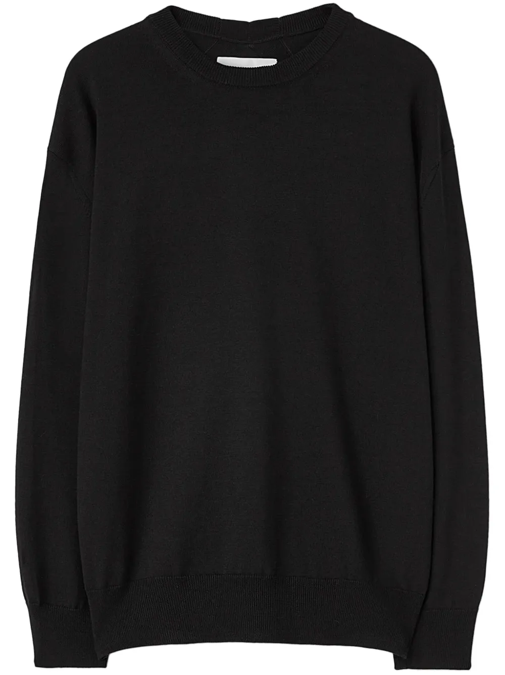

Шерстяной джемпер с круглым вырезом JIL SANDER, черный
