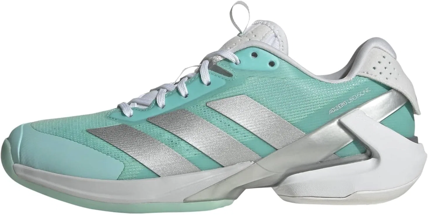 Кроссовки для тенниса Adidas Adizero Ubersonic 5, Flash Aqua/Silver Metallic/Blush Pink
