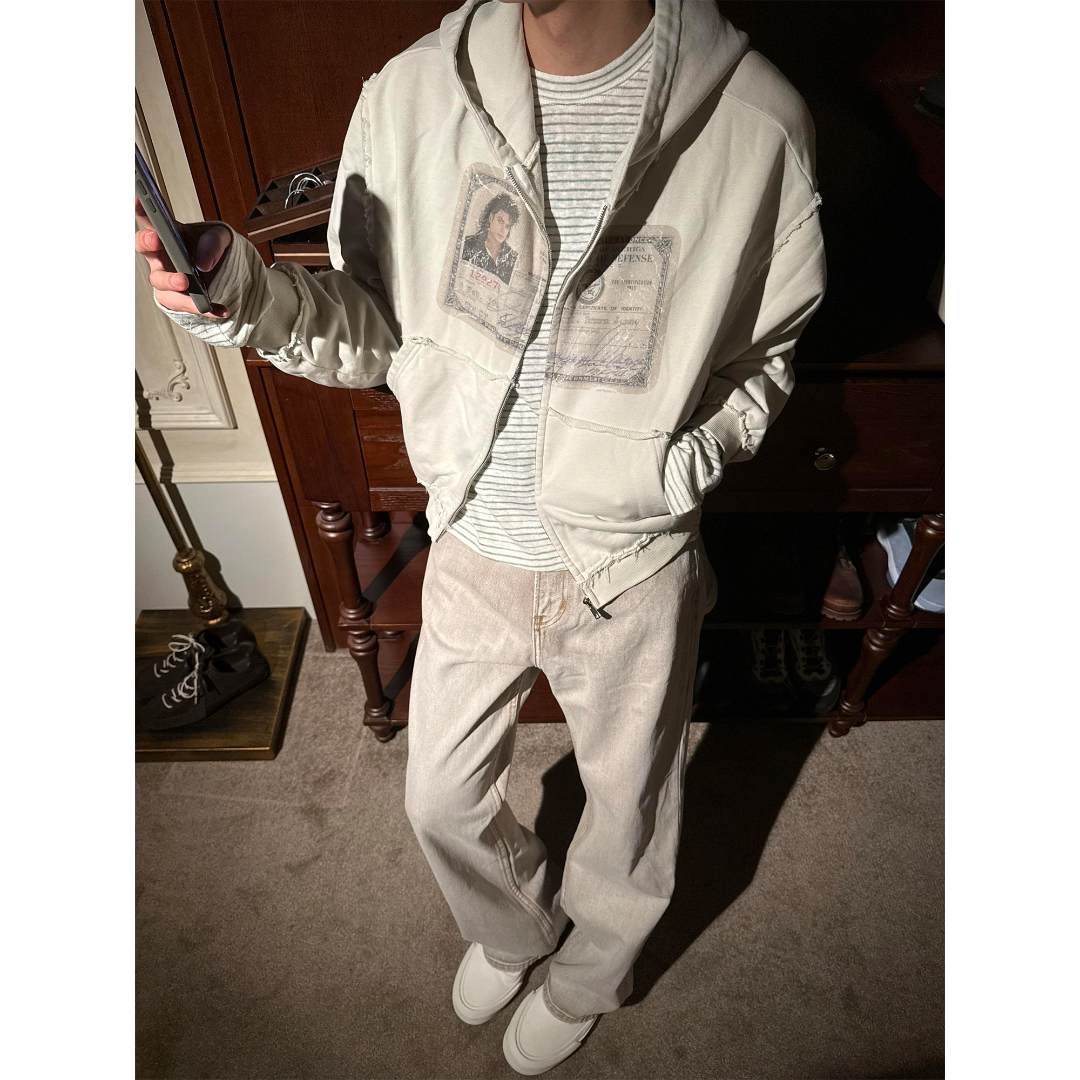 

EROLE Толстовка Unisex White Sand Gray с капюшоном, умеренный кардиган