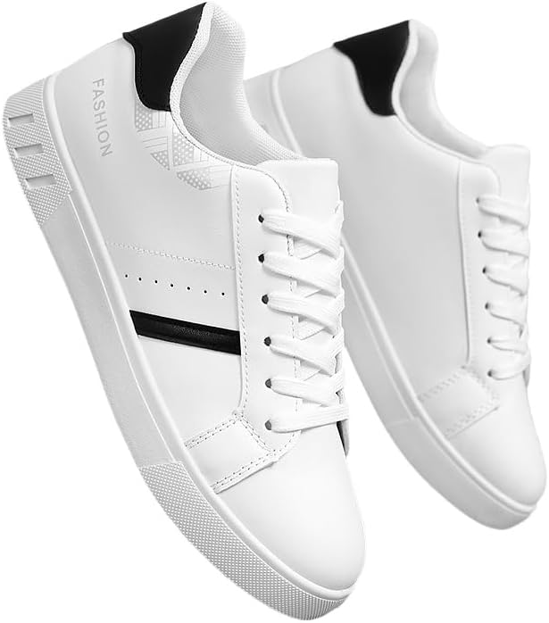 

Мужские кроссовки белого цвета большого размера - удобные стильные спортивные для студентов и повседневной носки Clolinde