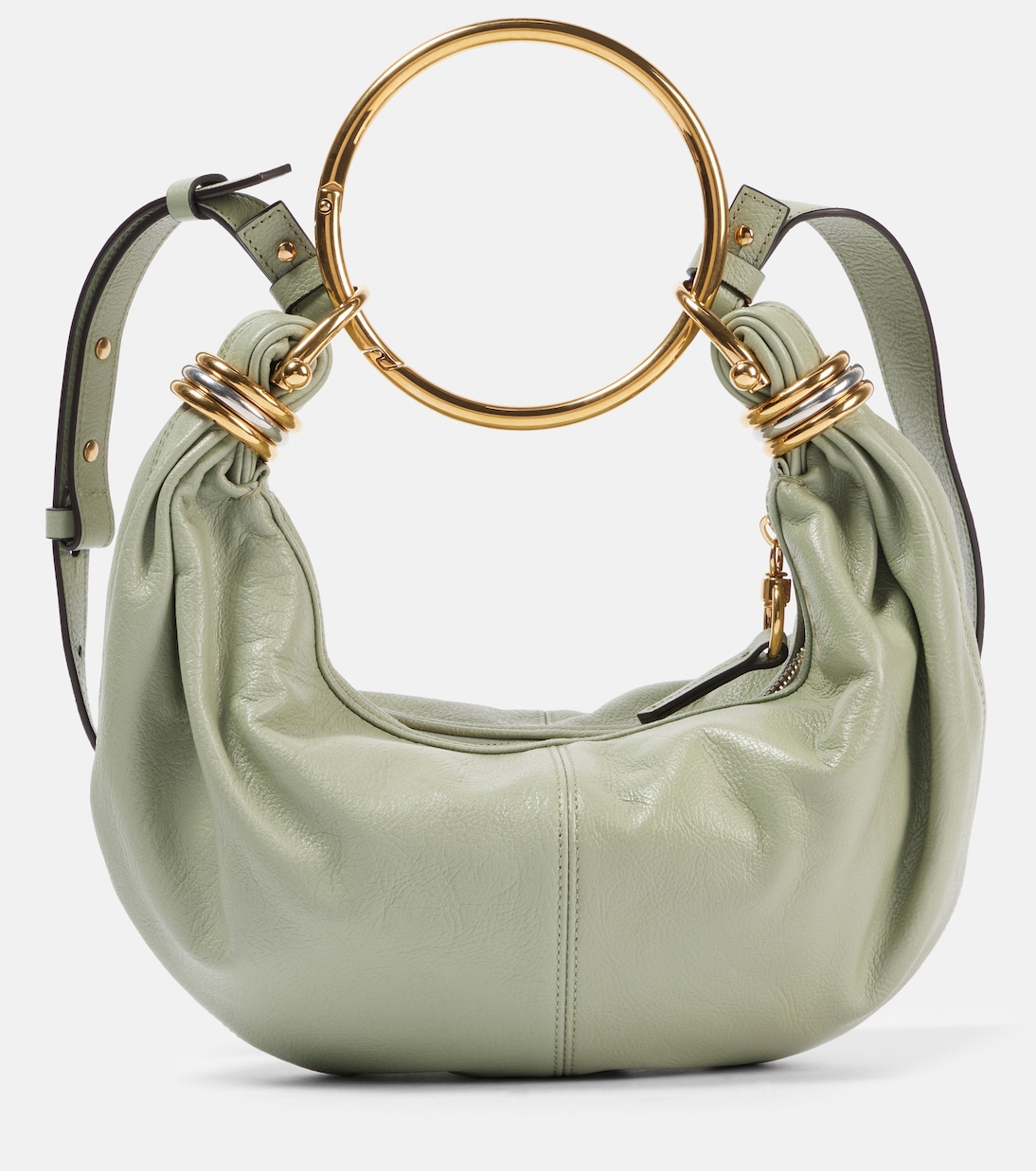 

Браслет Маленькая кожаная сумка через плечо Chloé, Sea Grass