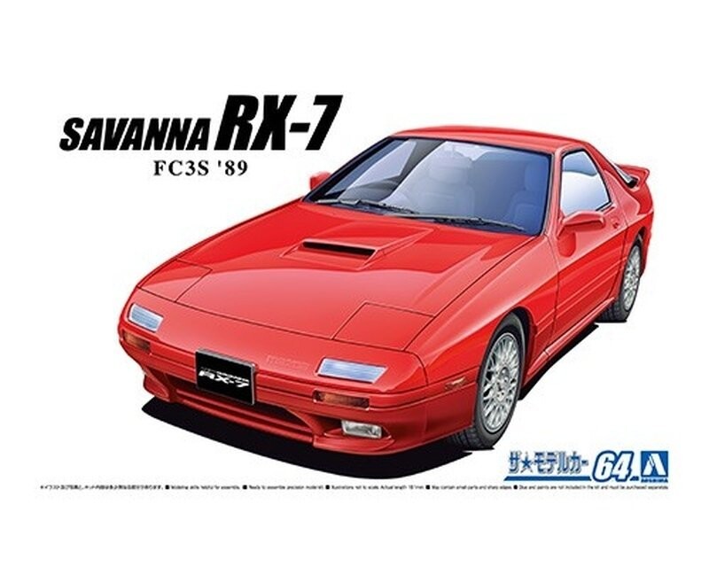 

Aoshima 06365 1/24 Mazda FC3S Savanna RX-7 '89 Inna marka