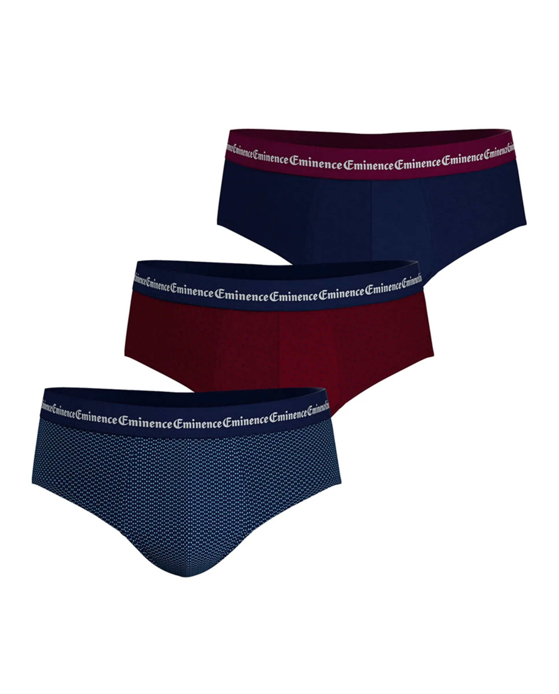 

Набор из 3 комбинированных трусов из трикотажа Eminence, мультиколор