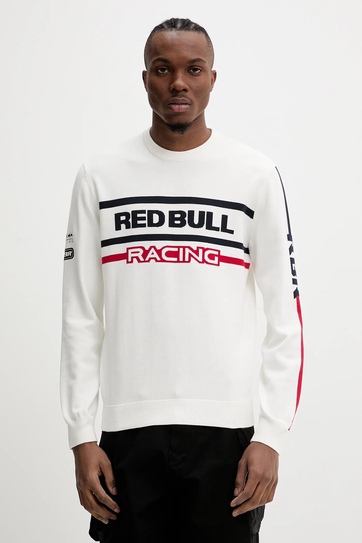 

Хлопковый свитер KNITTED MOTO CREW Red Bull Racing X Pepe Jeans, бежевый