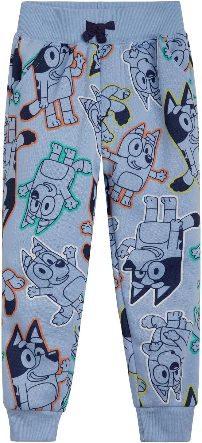 Комплект из двух спортивных штанов Bluey Fleece для малышей и детей постарше (размеры 2T - 10-12) — фото 4