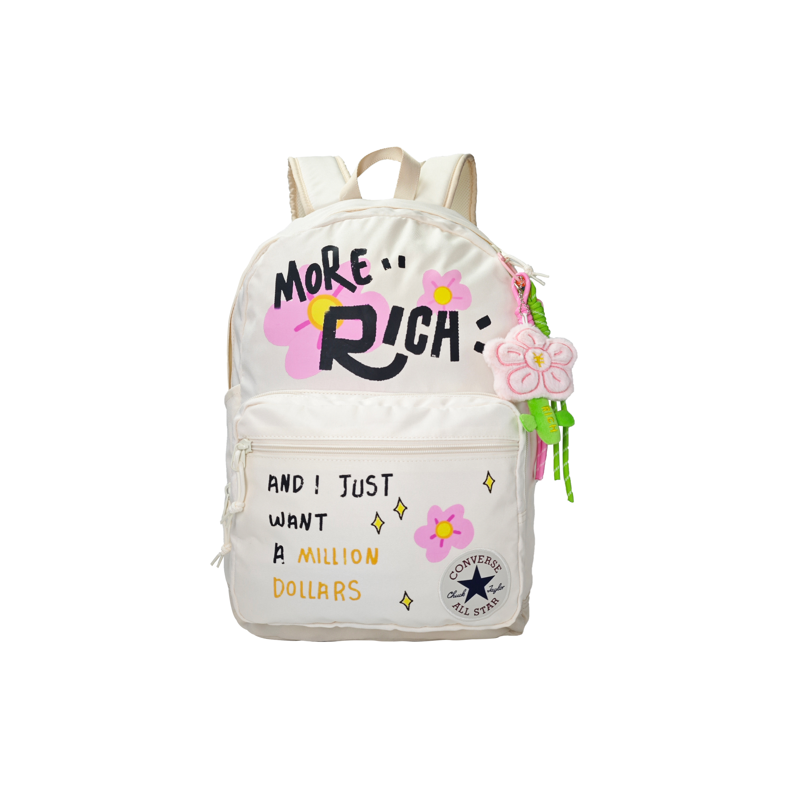 

Converse Полиэстеровый рюкзак унисекс белый, White
