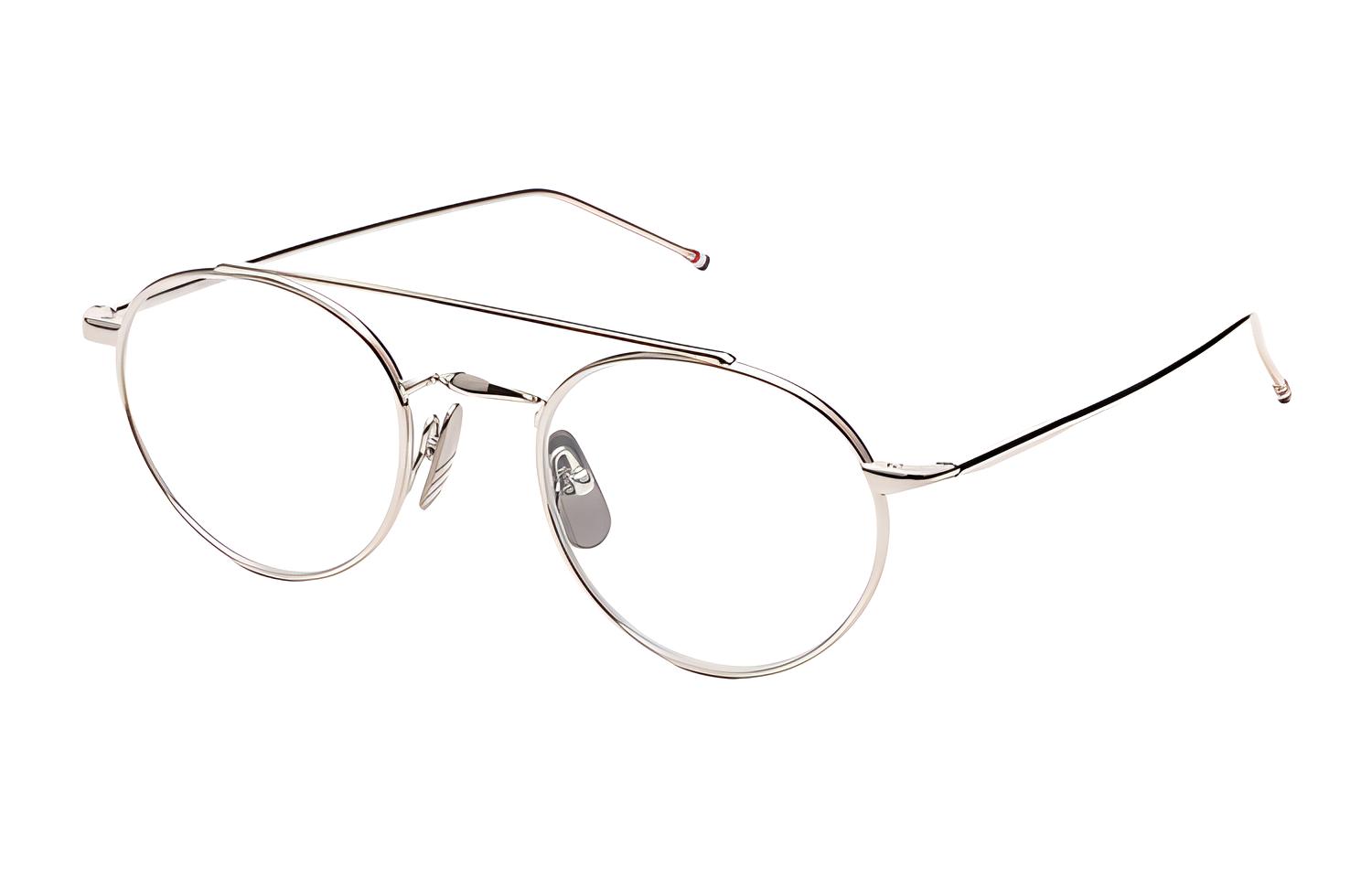 

THOM BROWNE Круглые солнцезащитные очки, A-SLV